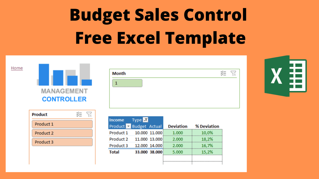 Budget Sales Control Free Excel Template