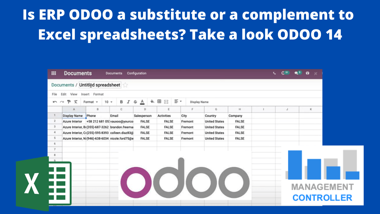 Is ERP ODOO a substitute or a complement to Excel spreadsheets