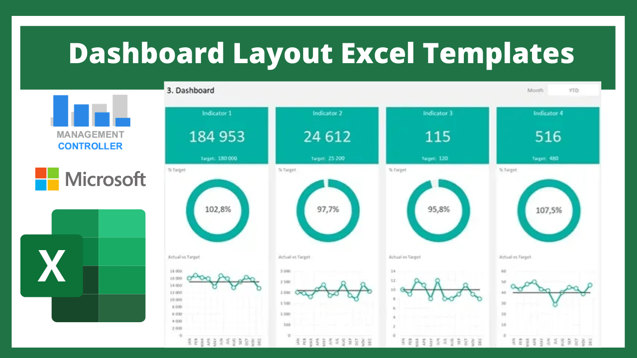 Dashboard Layout Excel Templates