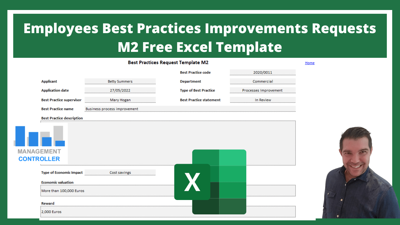 Employees Best Practices Improvements Requests M2 Free Excel Template