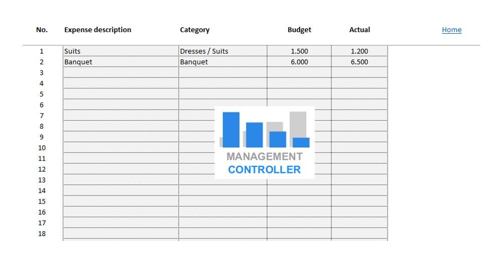 02 wedding budget free excel temaplate